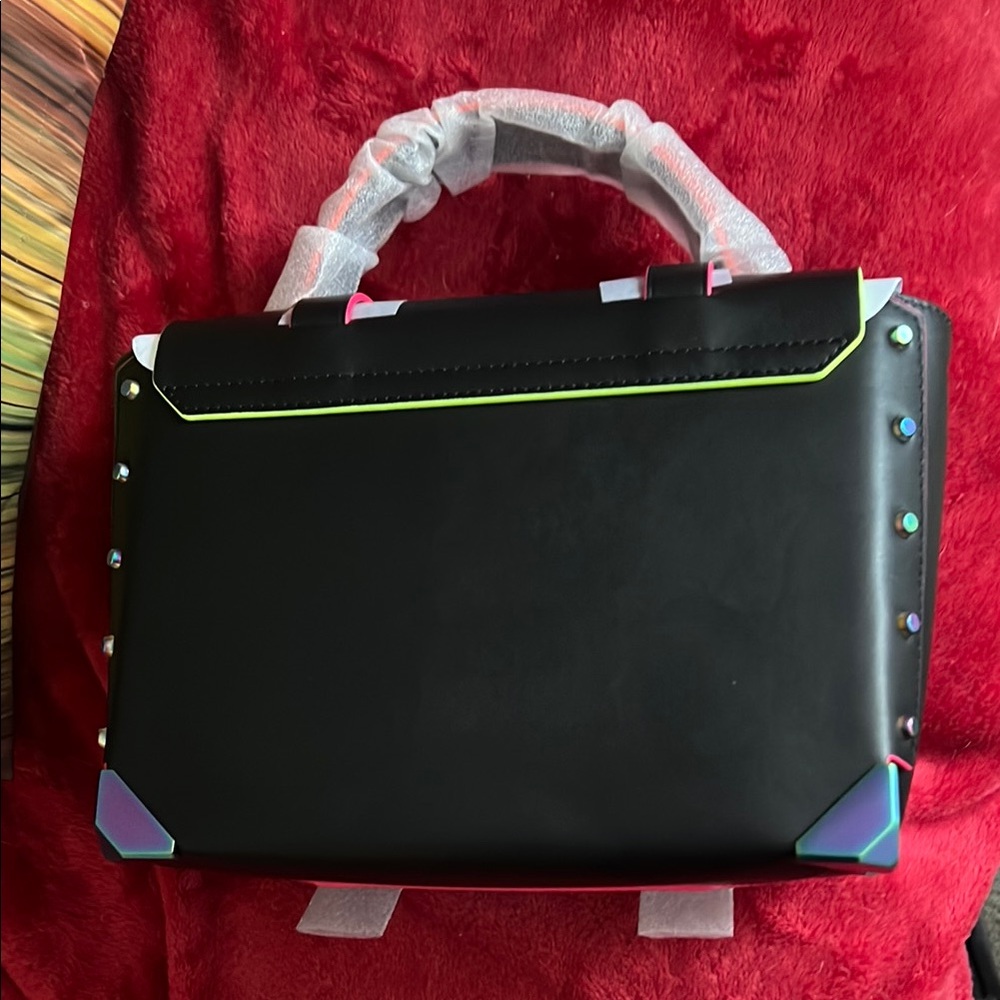 Black, pink and blue Women's Manhattan Bag - Picture 3 of 6